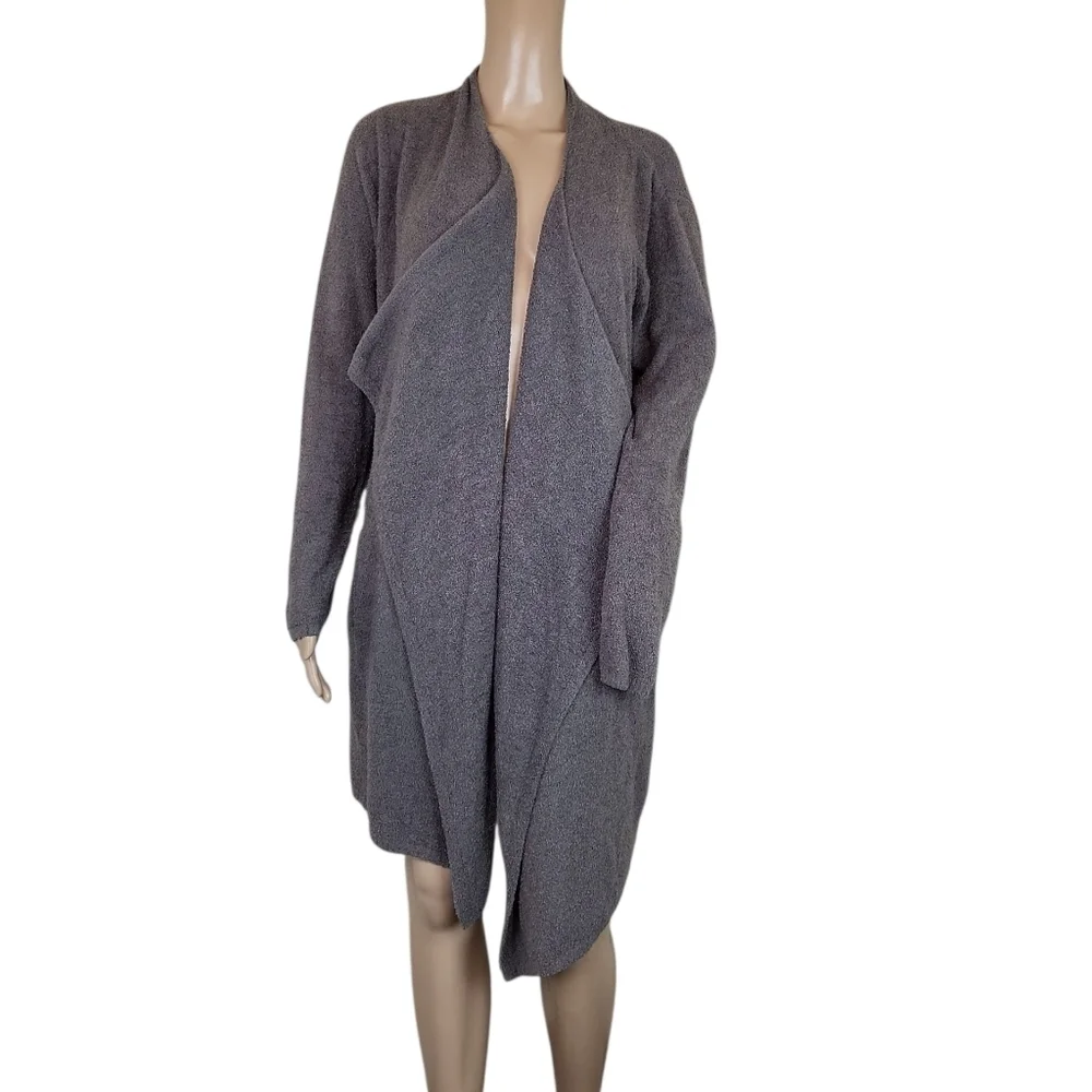 Barefoot Dreams CozyChic Lite Gray Island Wrap Size L/XL
